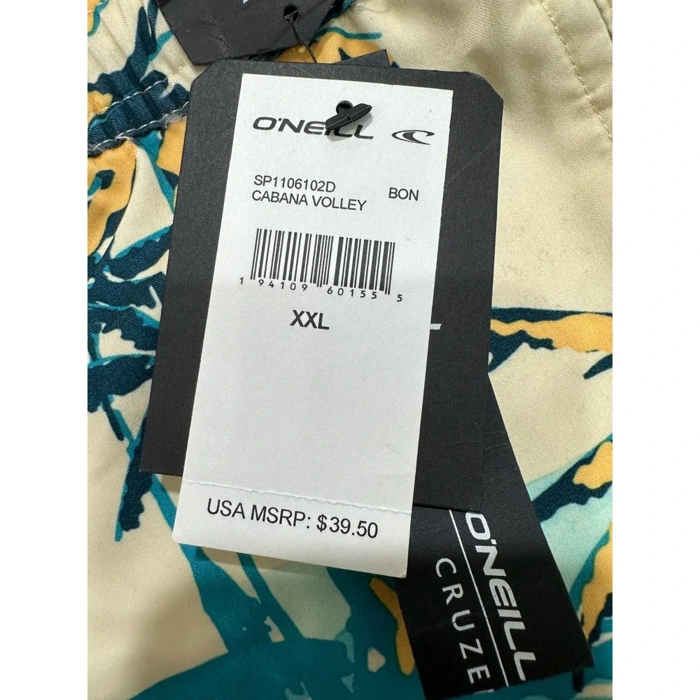 O'Neill‎ Cruzers Cabana Volley Shorts Mens Size XXL Crisp Graphics New With Tags